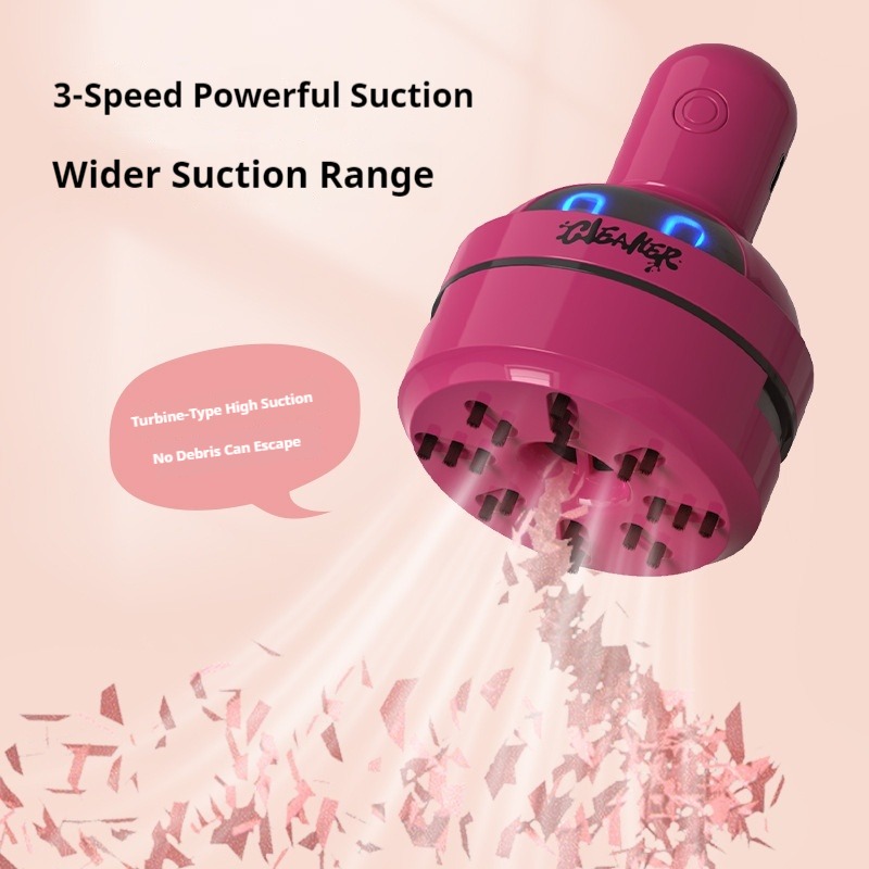 Mini Desktop Vacuum Cleaner For Eraser Dust - مكنسة كهربائية صغيرة محمولة بتصميم كرتوني