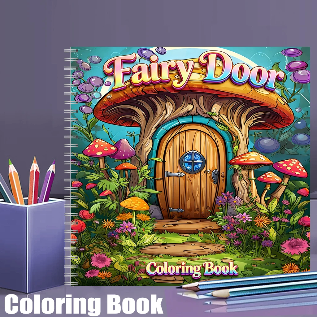 كتاب تلوين بتصميم باب الجنيات  - مراجعة School Supplies وسعره
